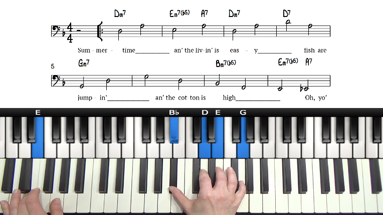 Summertime - Chord Melody, Single-Note Solo & Chord Shapes