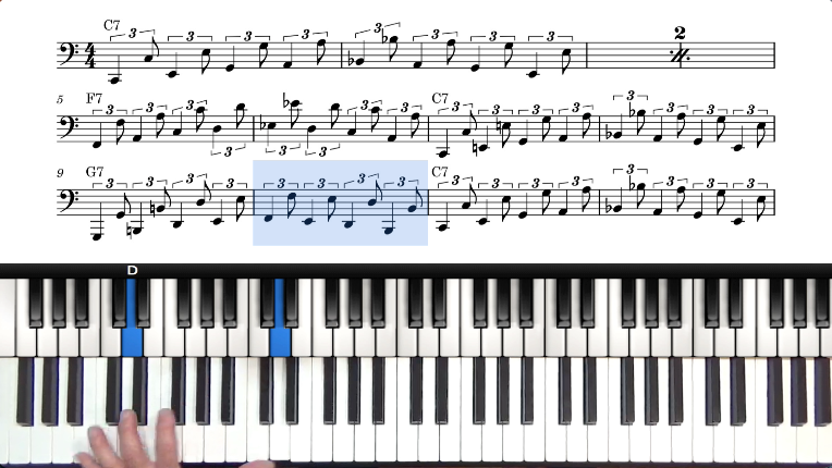 Discrepancia deshonesto Flecha Boogie Woogie Piano Bass Line Patterns | Walking Bass Line Sheet Music & PDF