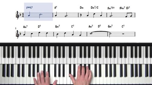 Beginner Stride Piano Lesson