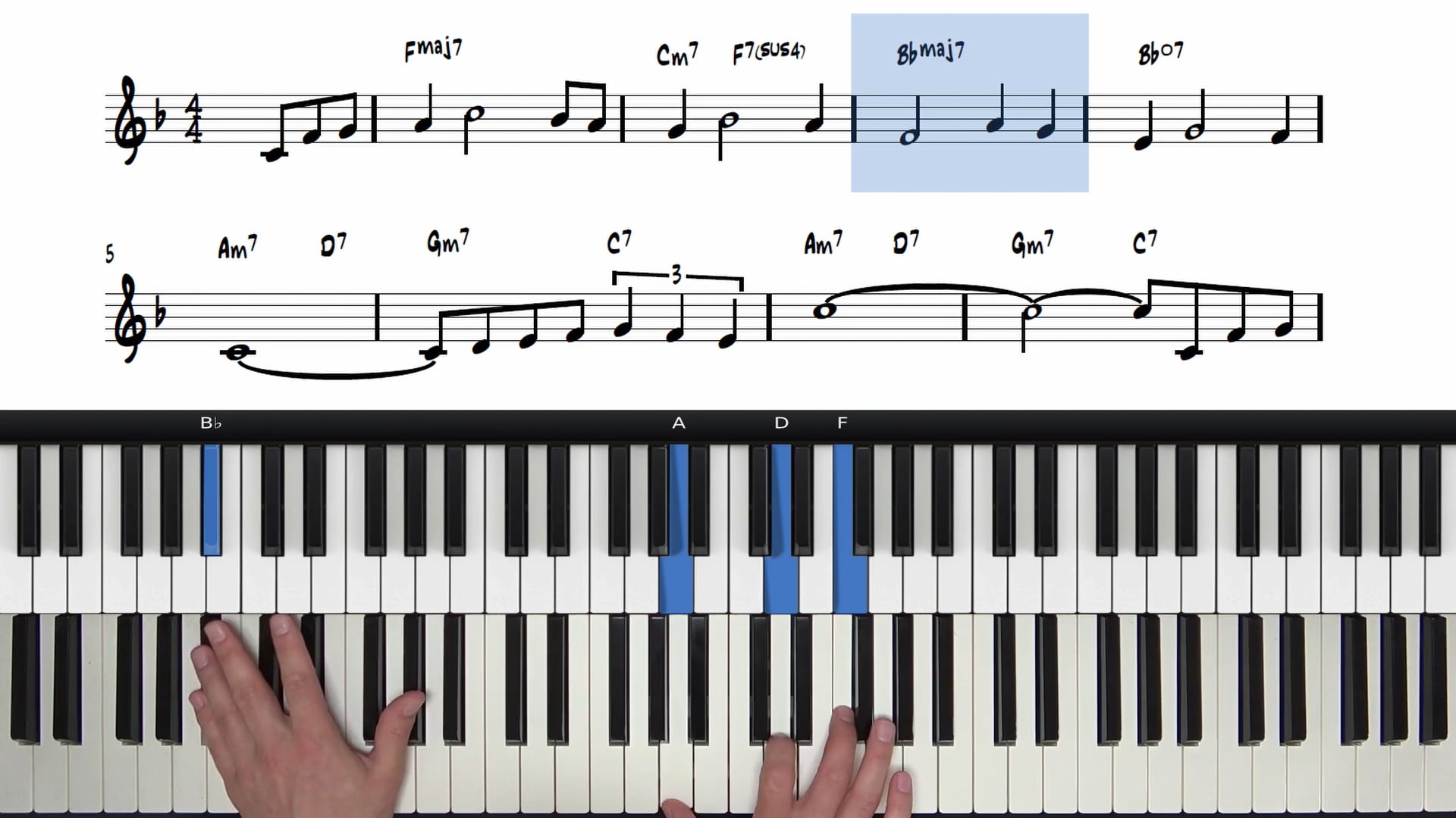 A Section Stride & Shell Voicings | Left Hand Accompaniment