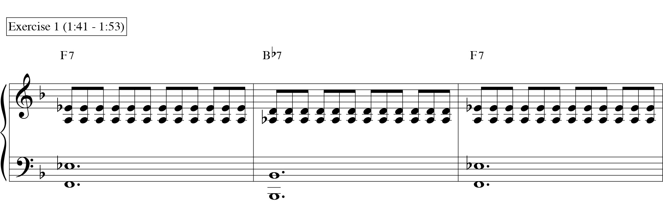 12 Bar Blues Subdivision Exercise