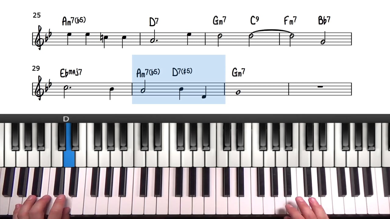 Autumn Leaves Walking Bass Line Tutorial | Walking Bass Line Example