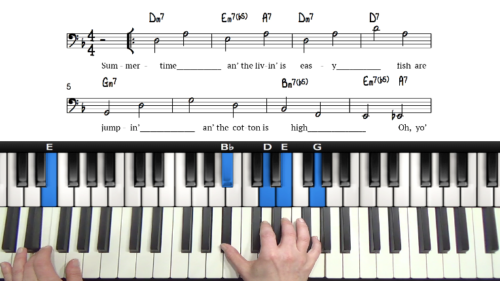 “Summertime” Simple Voicings
