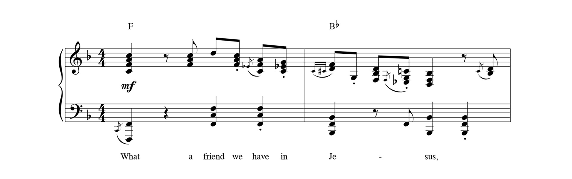 Playing Hymns Left Hand Piano Chords