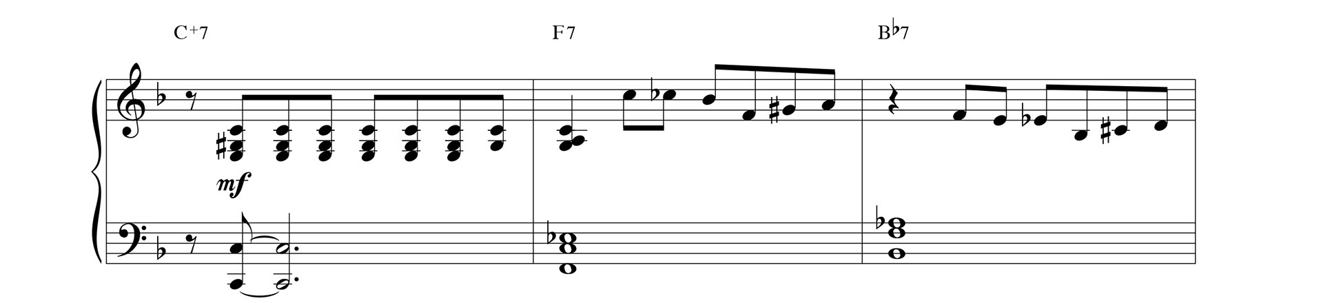 Rhythmic displacement blues improvisation