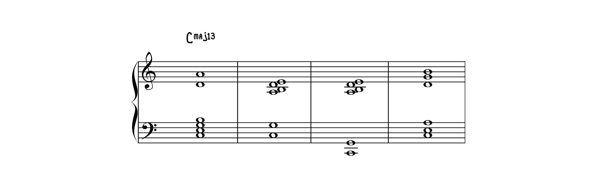 major 13 extended voicings