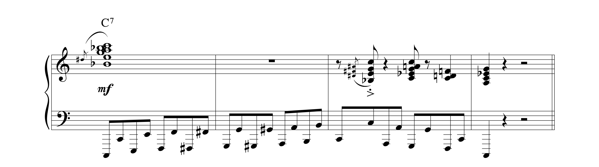 slow walking bass line example